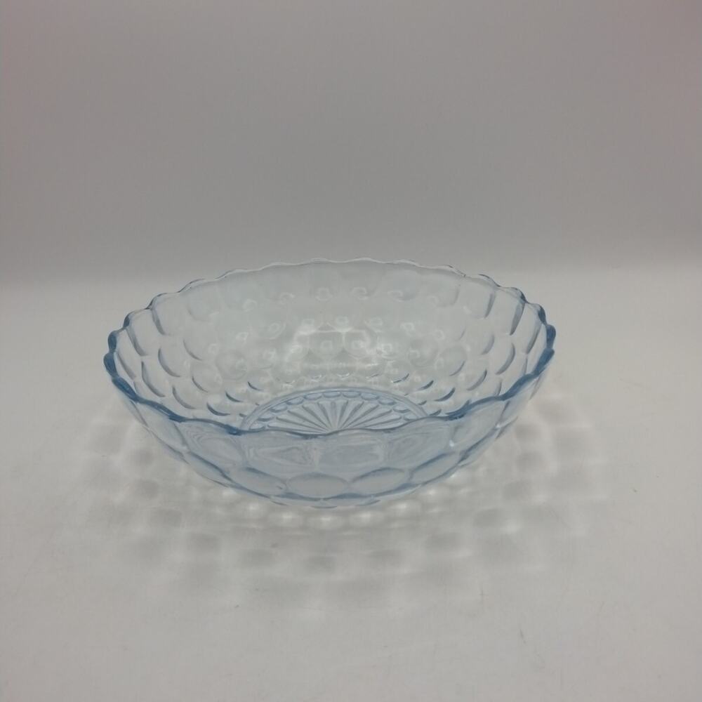 Anchor Hocking Fire King Sapphire Blue Bubble glass 8.25” Serving bowl